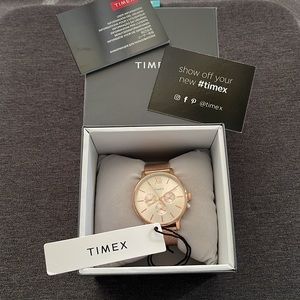 Timex Transcend 38mm Stainless Mesh Band Watch